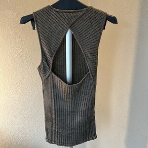 St. John Knits Shell with Cut Outs